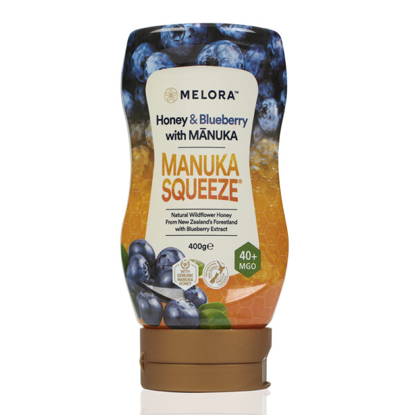 Manuka Honey Squeeze Bottle 40+MGO Blueberry