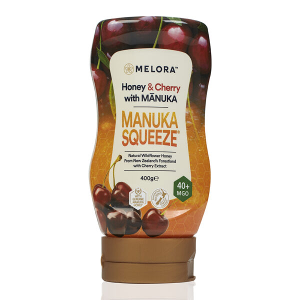 Manuka Honey Squeeze Bottle 40+MGO Cherry