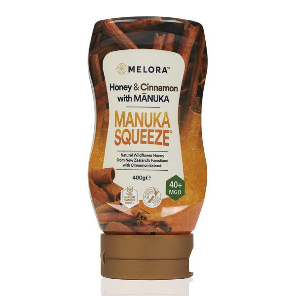 Manuka Honey Squeeze Bottle 40+MGO Cinnamon